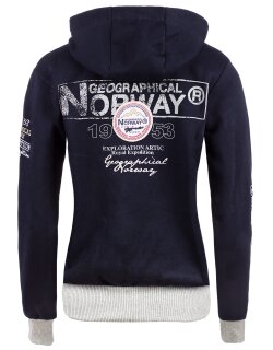 Geographical Norway Damen Sweatjacke Flyer Lady Navy XL