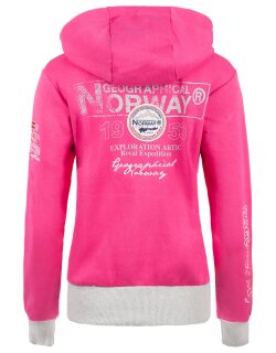 Geographical Norway Damen Sweatjacke Flyer Lady Flashy pink XL