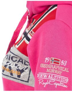 Geographical Norway Damen Sweatjacke Flyer Lady Flashy pink XL