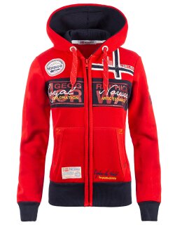 Geographical Norway Damen Sweatjacke Flyer Lady Red XXL