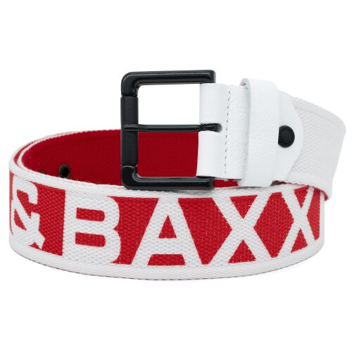 Cipo & Baxx Herren Gürtel C-2133 Red 85cm x 4,3cm