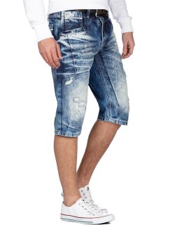Cipo & Baxx regular fit Shorts Herren Stonewashed 20CB13 Blue W34