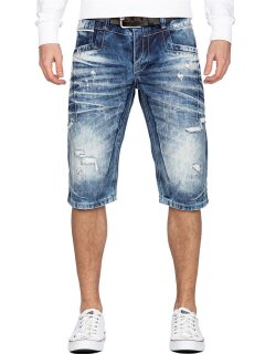 Cipo & Baxx regular fit Shorts Herren Stonewashed 20CB13 Blue W38