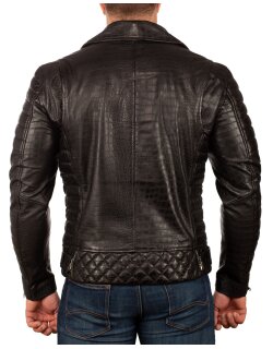 Reichstadt slim fit Echtleder Jacke Crocodile Herren    -...