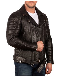 Reichstadt slim fit Echtleder Jacke Crocodile Herren    - 20RS23LUX