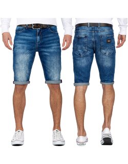 Cipo & Baxx Regular Fit Shorts Herren Stonewashed...