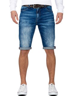Cipo & Baxx Regular Fit Shorts Herren Stonewashed  CK184 Blue W34