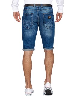 Cipo & Baxx Regular Fit Shorts Herren Stonewashed  CK184 Blue W34