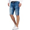 Cipo & Baxx Regular Fit Shorts Herren Stonewashed  CK184 Blue W34