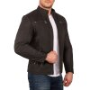 Reichstadt regular fit Echtlederjacke Herren Gunmetal Zipper Grey M - 20RS20LUX
