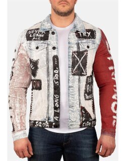 Cipo & Baxx Herren Jeans Jacke CJ241 Blau XL