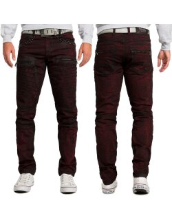 Cipo & Baxx Herren Jeans CD581 Bordeaux W32/L32