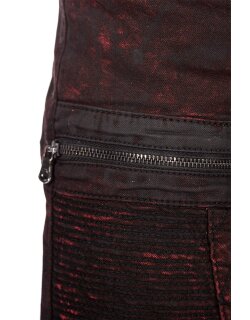 Cipo & Baxx regular fit Jeans Herren Stonewashed CD581 Bordeaux W40/L32