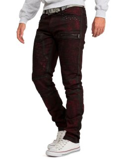 Cipo & Baxx Herren Jeans CD581 Bordeaux W31/L34