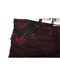 Cipo & Baxx regular fit Jeans Herren Stonewashed CD581 Bordeaux W31/L34