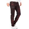 Cipo & Baxx regular fit Jeans Herren Stonewashed CD581 Bordeaux W32/L34