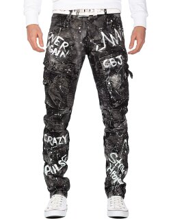 Cipo & Baxx Herren Jeans CD572 Schwarz W29/L32