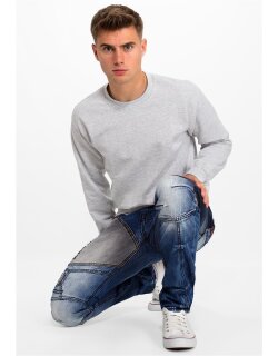 Cipo & Baxx bequem Jeans Herren Stonewashed CD574 Blue W29/L32