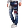 Cipo & Baxx bequem Jeans Herren Stonewashed CD574 Blue W38/L34