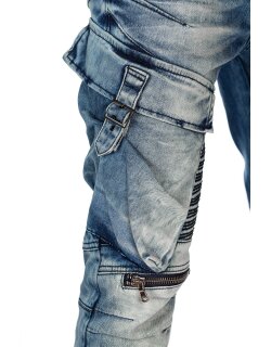 Cipo & Baxx regular fit Jeans Herren Stonewashed CD523 Blue W31/L32