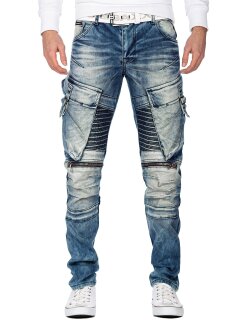 Cipo & Baxx regular fit Jeans Herren Stonewashed CD523 Blue W38/L34