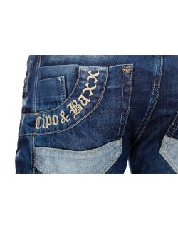 Cipo & Baxx Herren Jeans CD576 Blau W34/L32