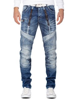 Cipo & Baxx regular fit Jeans Herren Stonewashed CD576 Blue W34/L32