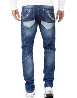 Cipo & Baxx regular fit Jeans Herren Stonewashed CD576 Blue W34/L32