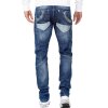 Cipo & Baxx regular fit Jeans Herren Stonewashed CD576 Blue W38/L34