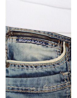 Cipo & Baxx regular fit Jeans Herren Stonewashed CD535 Blue W29/L32