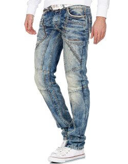 Cipo & Baxx regular fit Jeans Herren Stonewashed CD535 Blue W31/L32