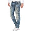 Cipo & Baxx regular fit Jeans Herren Stonewashed CD535 Blue W34/L32