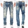 Cipo & Baxx regular fit Jeans Herren Stonewashed CD535 Blue W30/L34