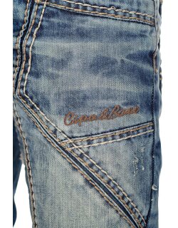 Cipo & Baxx regular fit Jeans Herren Stonewashed CD535 Blue W40/L34