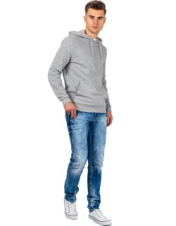 Cipo & Baxx straight fit Jeans Herren Stonewashed CD319 Blue W40/L36