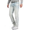 Cipo & Baxx Regular Fit Jeans Herren Stonewashed  CD319X Light Blue W30/L32