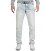 Cipo & Baxx Regular Fit Jeans Herren Stonewashed  CD319X Light Blue W40/L34