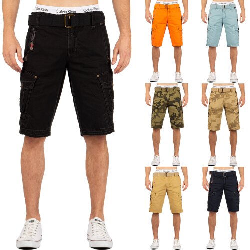 Geographical Norway Herren Regular Fit Kurze Hose Mid Waist bapeanut