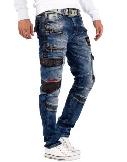 Cipo & Baxx Herren Jeans CD586 Blau W34/L32