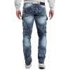 Cipo & Baxx regular fit Jeans Herren Stonewashed CD494 Blue W34/L32