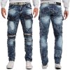Cipo & Baxx regular fit Jeans Herren Stonewashed CD494 Blue W34/L32