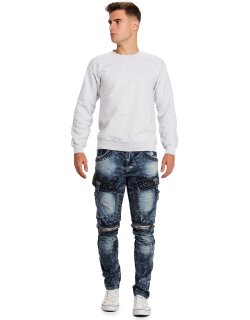 Cipo & Baxx regular fit Jeans Herren Stonewashed CD494 Blue W36/L32