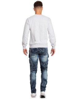 Cipo & Baxx regular fit Jeans Herren Stonewashed CD494 Blue W30/L34