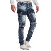 Cipo & Baxx regular fit Jeans Herren Stonewashed CD494 Blue W30/L34