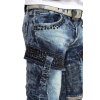 Cipo & Baxx regular fit Jeans Herren Stonewashed CD494 Blue W30/L34