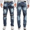 Cipo & Baxx regular fit Jeans Herren Stonewashed CD494 Blue W30/L34