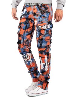 Cipo & Baxx regular fit Jeans Herren Stonewashed CD587 Blue W34/L32