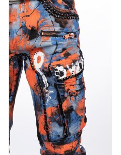 Cipo & Baxx regular fit Jeans Herren Stonewashed CD587 Blue W34/L32