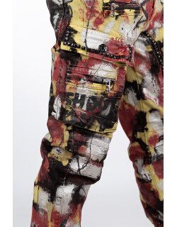 Cipo & Baxx regular fit Jeans Herren Stonewashed CD587 Red W40/L34