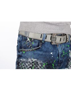 Cipo & Baxx Regular Fit Jeans Herren Stonewashed  CD591 Blue W31/L32